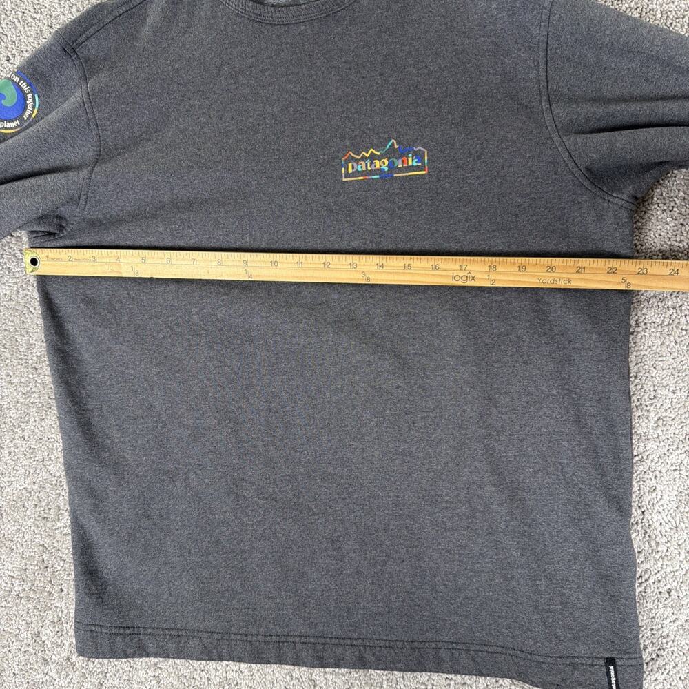 Patagonia Sweatshirt Mens M Ink Black Lightweight Wildrise Crewneck 39687 Earth - Picture 6 of 9